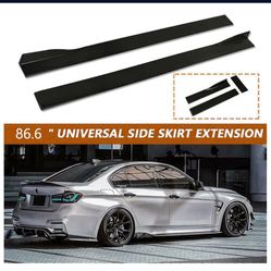 Universal Car Front Bumper Lip Body Kit Splitter Spoiler Diffuser Protector with Adjustable Support Splitter Rods