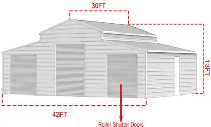 New Galvanized Metal Garages, Sheds & Carports