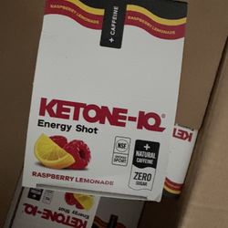 Ketone-IQ Caffeine Raspberry Lemonade 24 Shots 2oz