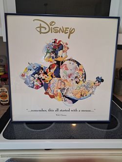 Vintage Custom Framed Disney Print From 1993