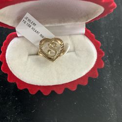 10k S heart ring (price available upon request)