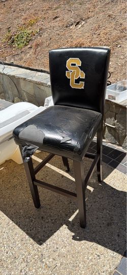 USC Trojans Logo Bar Stool Chair