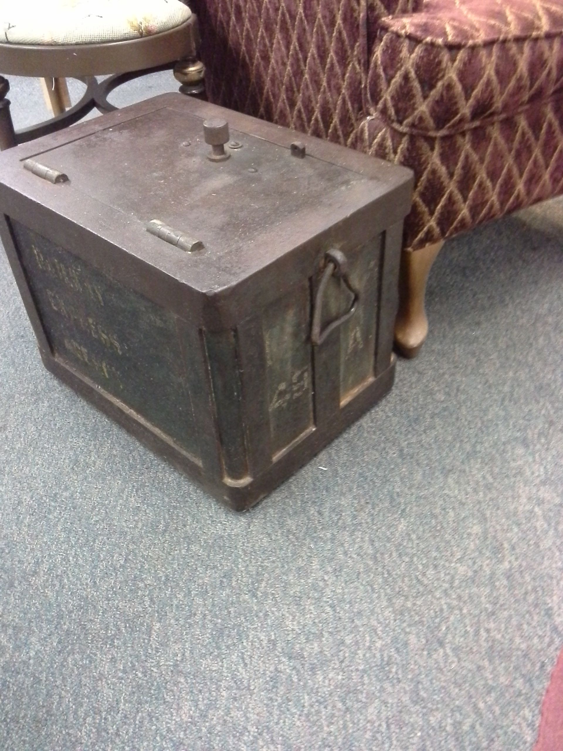 Antique Railroad Railway Express Agency Strong Box Safe