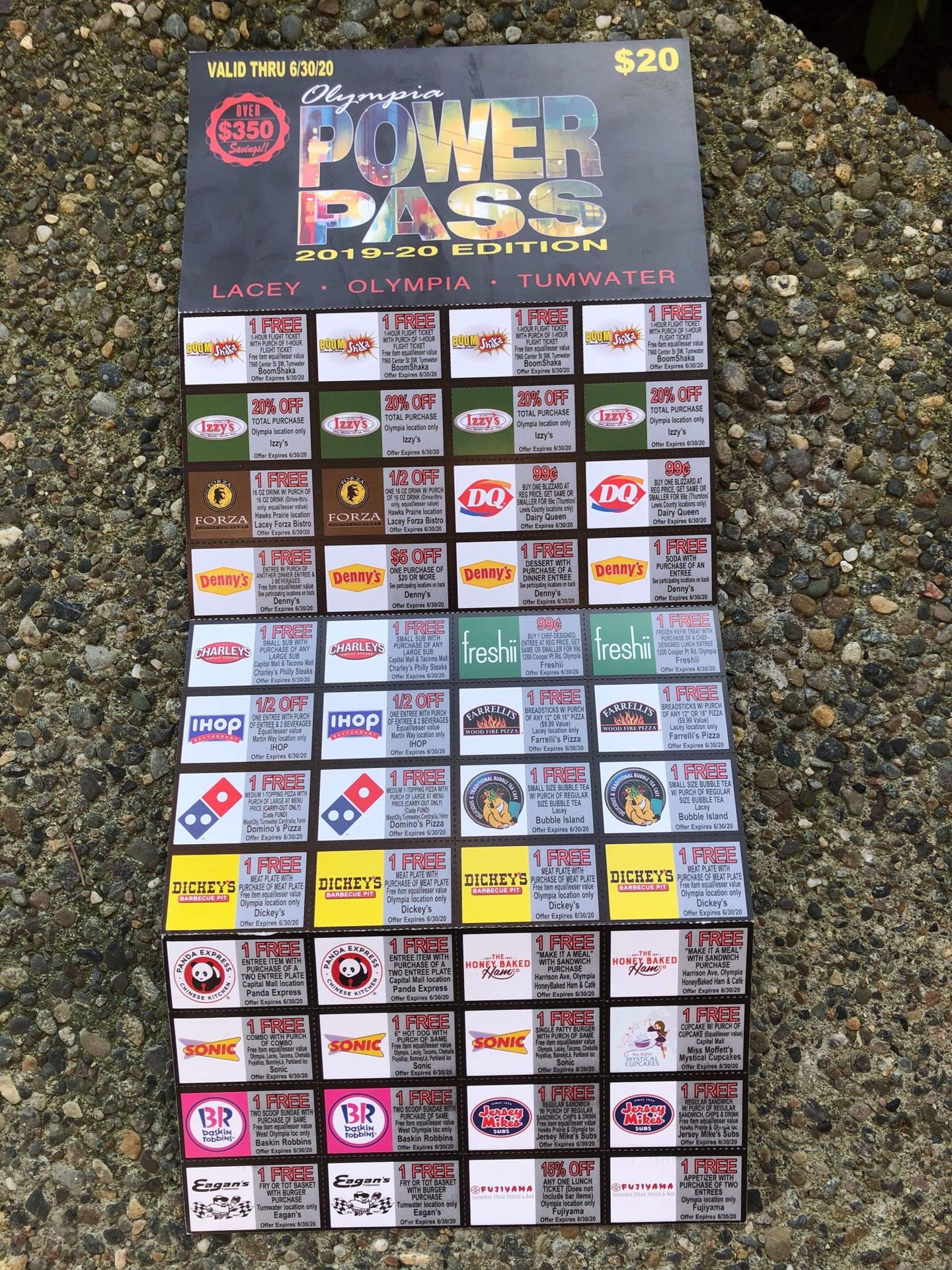 POWER PASS COUPONS