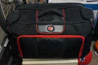 6 pack bag Executive briefcase black / red 300 six pack fitness