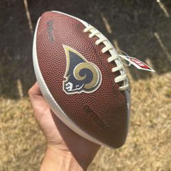 RAMS WILSON AUTOGRAPH FOOTBALL , NEW WITH BOX RARE VINTAGE