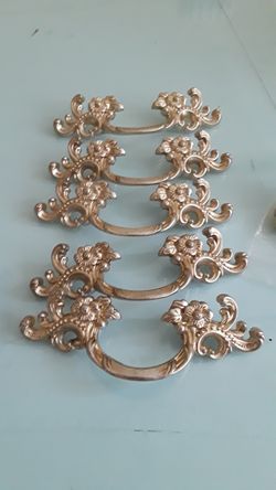 5 piece Antique Silver Desk Draws