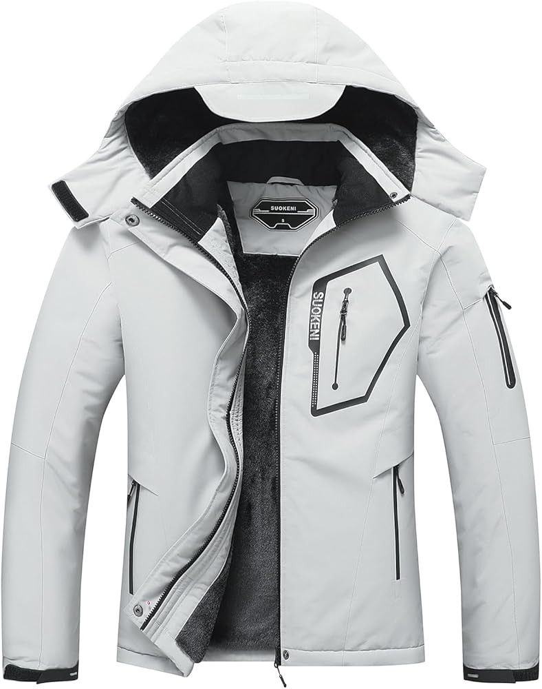 SUOKENI Women's Waterproof Warm Winter Snow Coat Hooded Raincoat Ski Snowboarding Jacket
50+ bought in past month