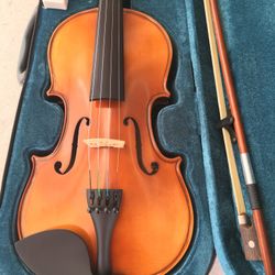 Gold Italian Style Violin Ebony Fingerboard 4/4