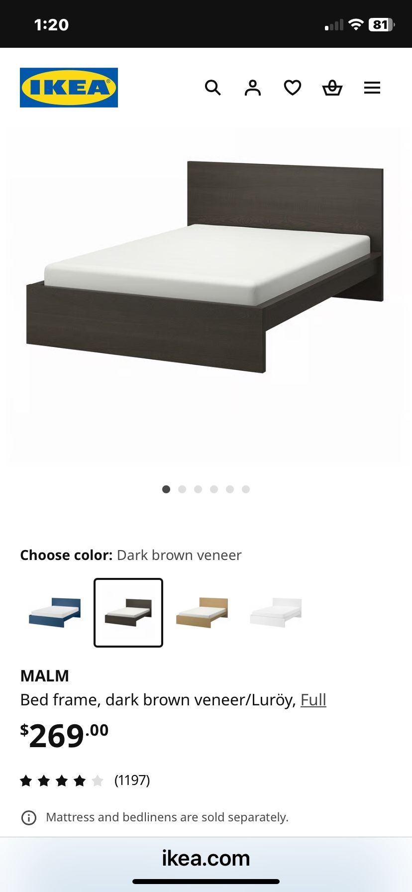 Full Size  Bed Head Board frame with Box Spring