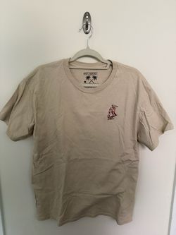 Riot Society Mens Tan Rodeo Cowboy Horse Graphic T-Shirt Large Tee