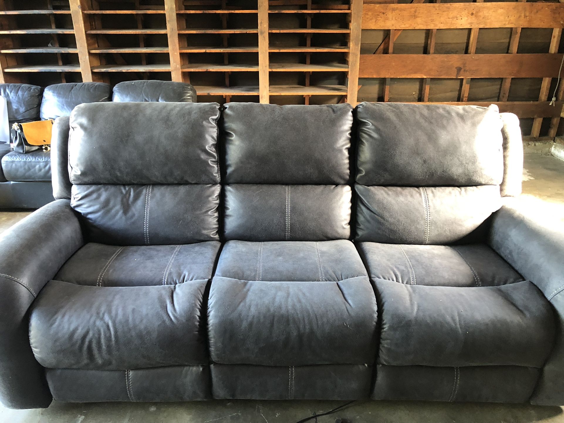 Deegan Charcoal 88" Power Reclining Sofa