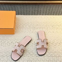 Women's H-style summer slides (with box)