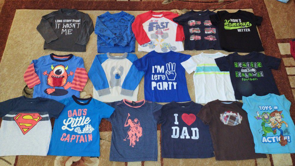 Toddler Shirts And Long sleeve Size 3t