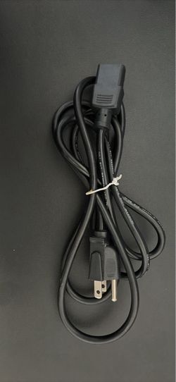 Black AC Power Cord Cable