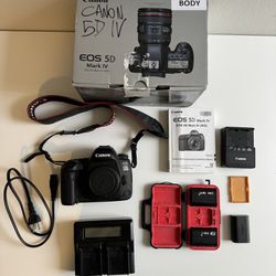 Canon 5D Mark IV Body + Extra Batteries & Chargers