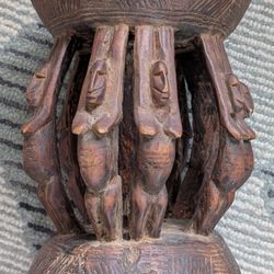 African Dogon Tribe Carved Solid Stool/Stand