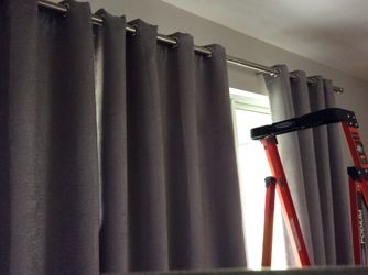 Gray drapes