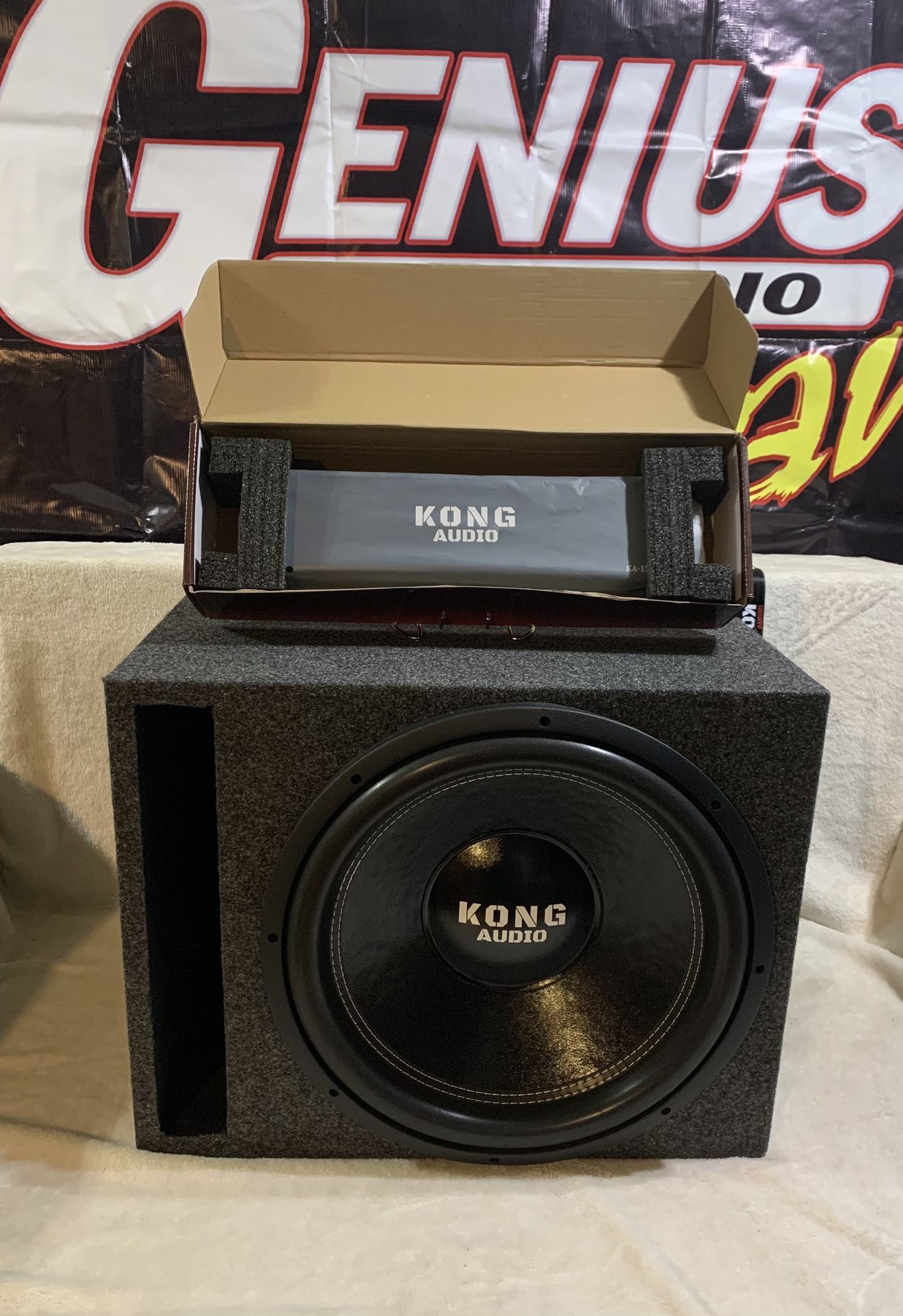 Brand New 15" Kong Subwoofer Box Amplifier