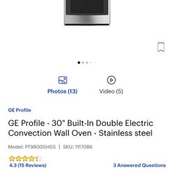 GE  Dual Ovan Excellent Condition 