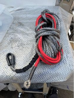 TYT Synthetic Winch Rope Kit - 3/8" x 92' with 27000 lbs 80 ft