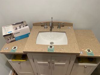 Bathroom vanity with Moen Faucet