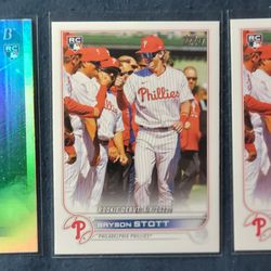 2022 Topps Update Baseball #SMLB-83 BRYSON STOTT Stars Of MLB RC + US255 Rookie Debut Lot 