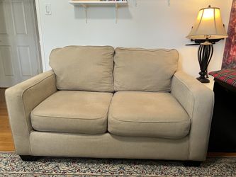Plush Fabric Loveseat Sofa Couch 38.5” D x 60” L  