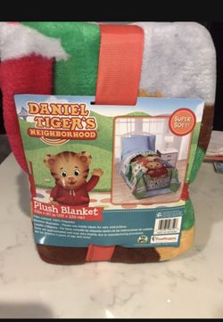 Daniel tiger plush blanket 62” by 90” twin size super soft