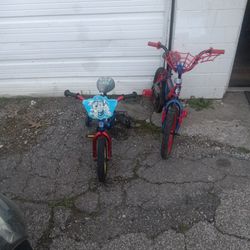 Kids Bikes Spider Man &Paw Patrol