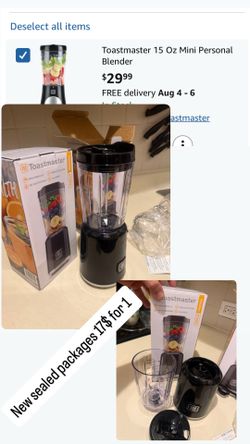 Blender for puree, Shakes, soups Frozen Drinks, Baby Food & More, 15oz Travel Cup and Lid, Durable Stainless Steel Blades for Powerful Blending Perfor