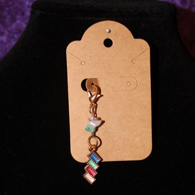 Art Deco Zipper Charm