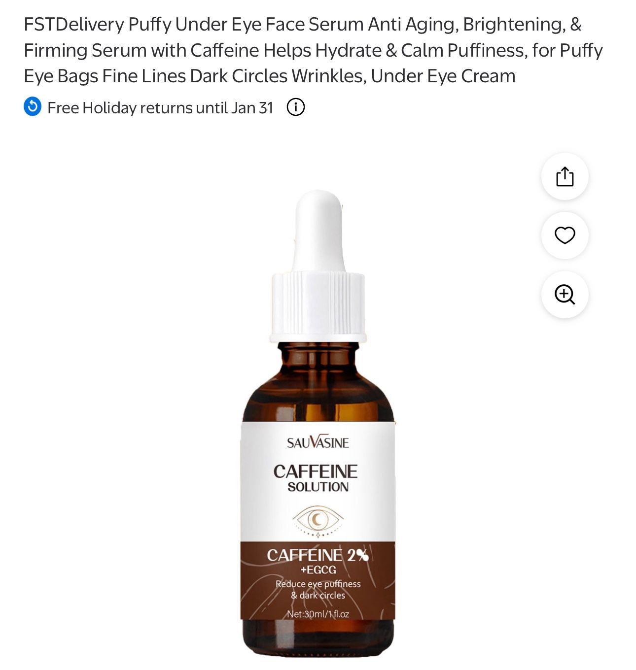  Puffy Under Eye Face Serum