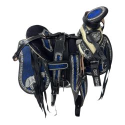 KingSaddle Mexican Leather Horse Saddle/ Silla De Montar Estilo Charro 