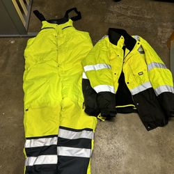 High Visibility Winter Working Clothes Medium