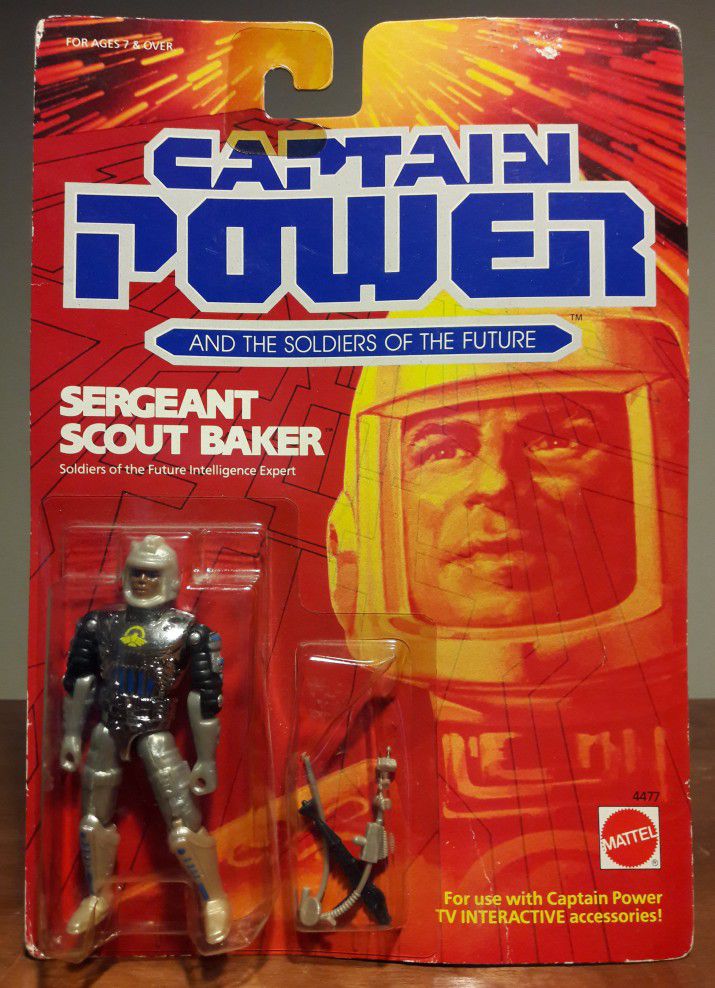 Captain Power Scout Baker Vintage Action Figure 80s Toys