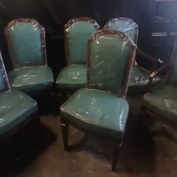 Antique Wood Dining Room Chairs 