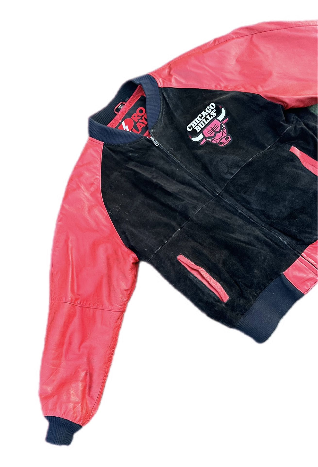 Vintage Pro Player NBA 90's Chicago Bulls Leather Mens Large L