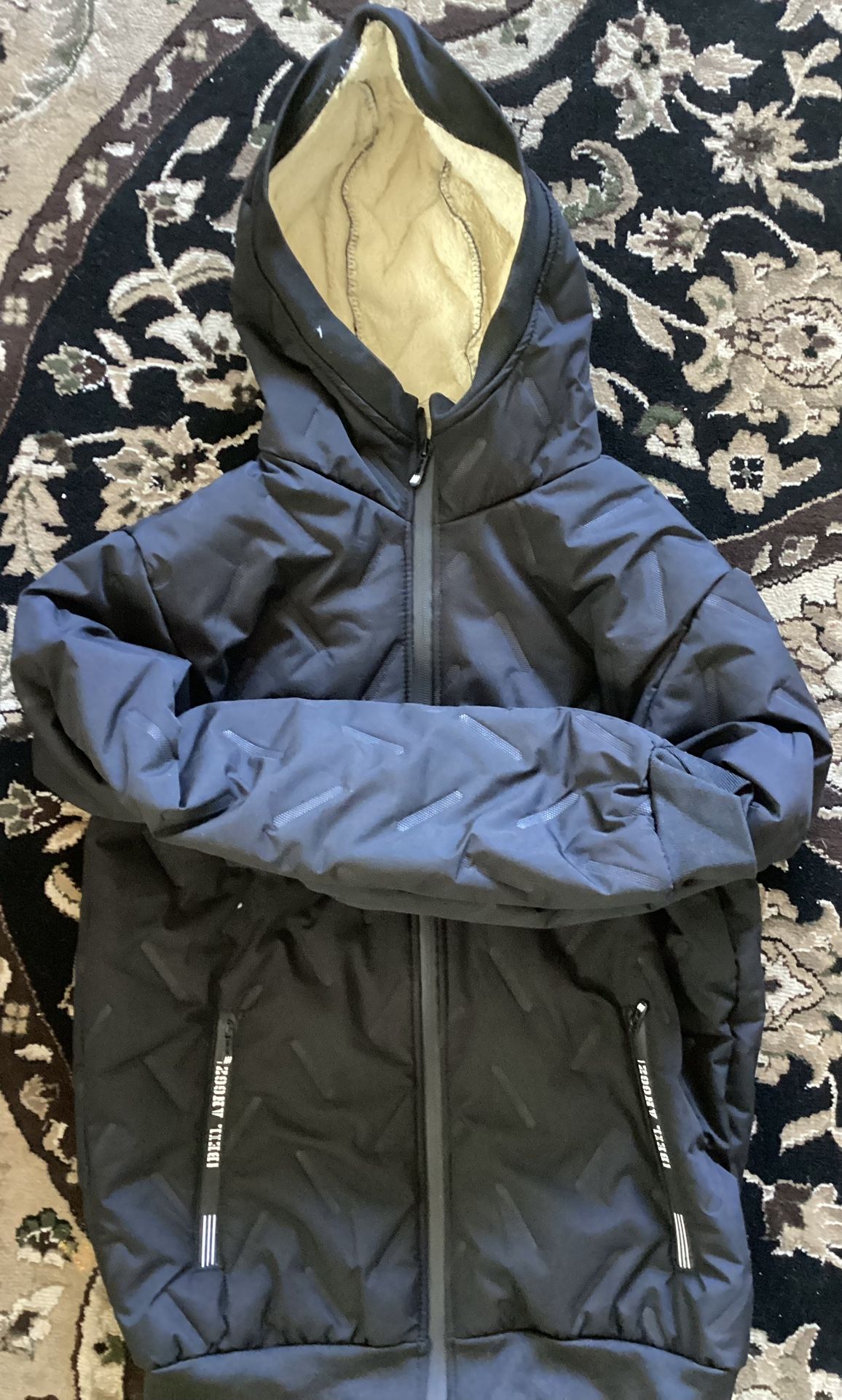 Men’s Sherpa Lined Black Jacket