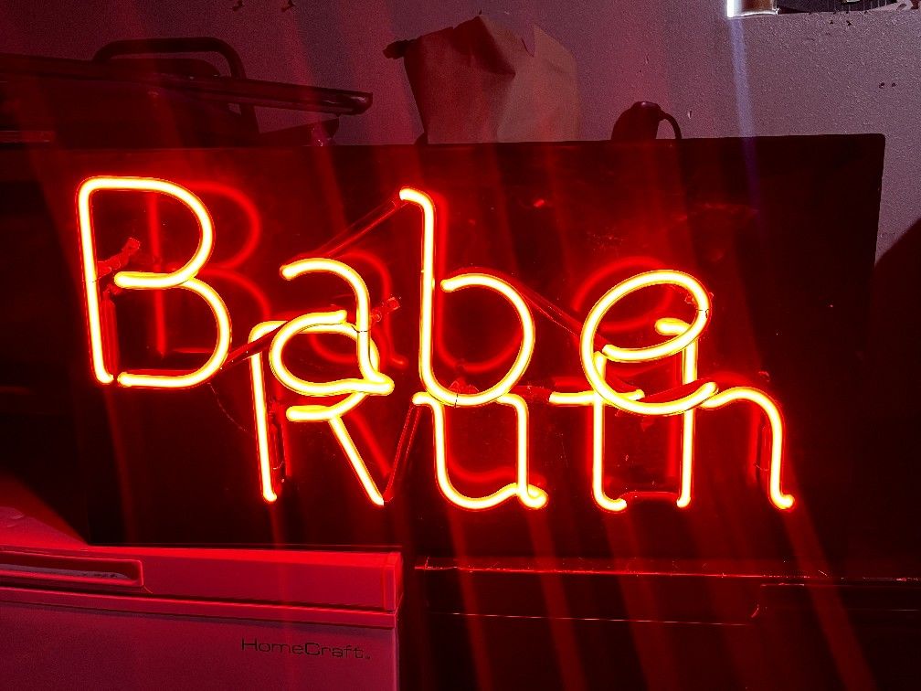 Babe Ruth Florecent Sign