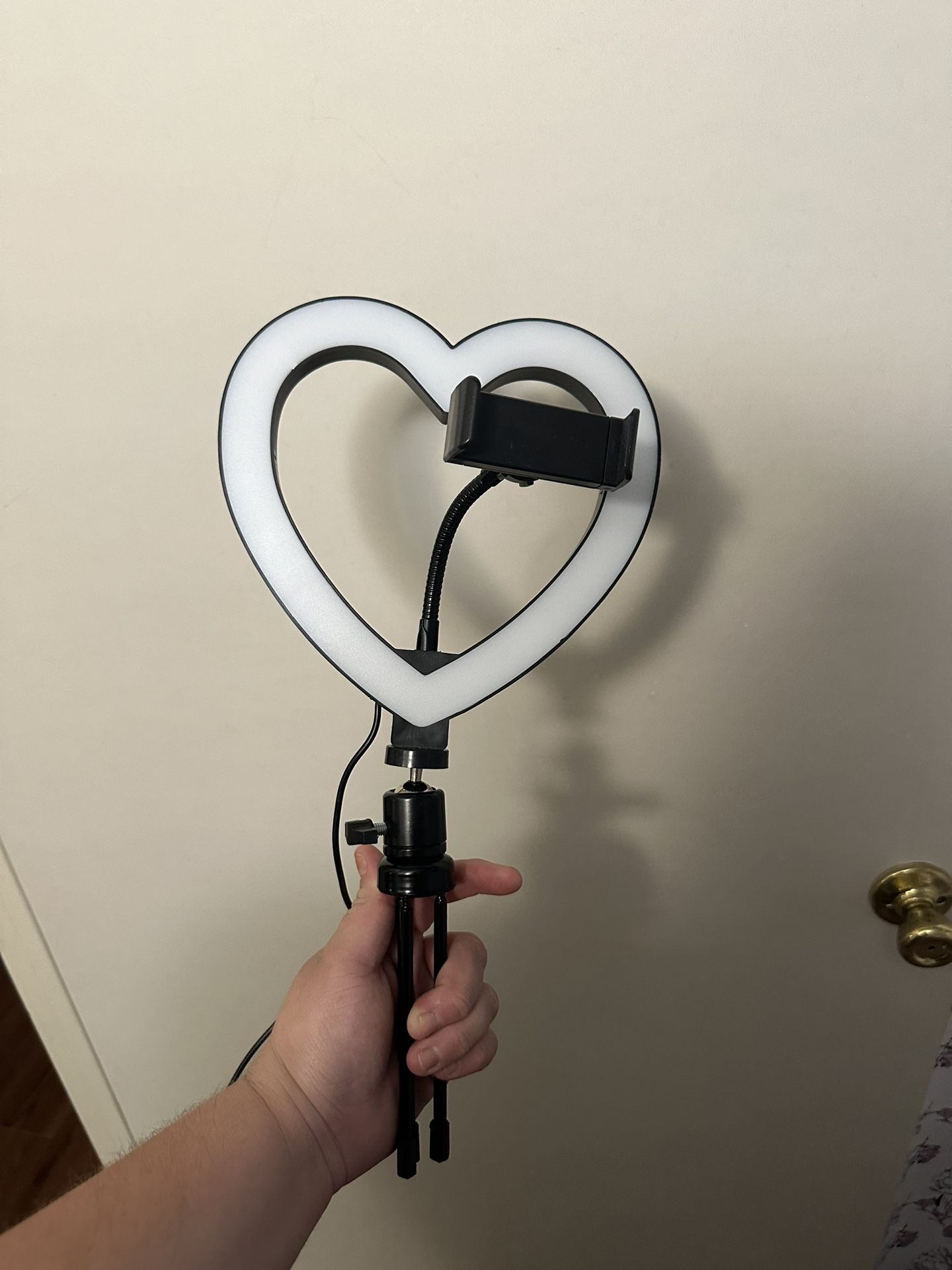 Heart Ring Light With Phone Holder And  Stand