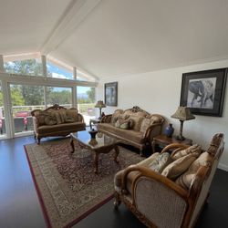 Exotic Sofa Set With matching tables