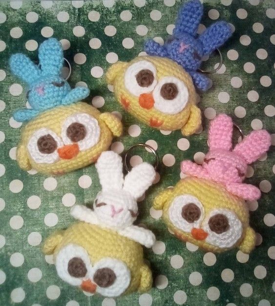 New, Hand Crocheted Keychain