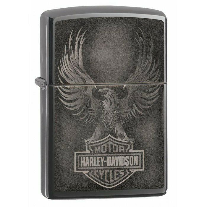 Harley Davidson Black Ice Eagle Zippo Lighter