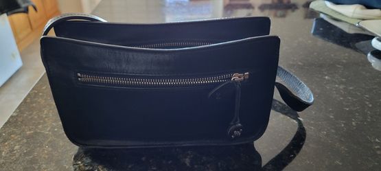 Monsac Purse, Black Leather