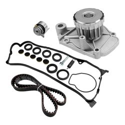 Engine Timing Belt Kit with Water Pump | Compatible with 2001-2005 Honda Civic HX EX LX GX DX 1.7L L4 SOHC 16V Engine | Replaces# TCK312, TBK312