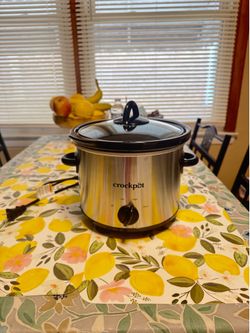 Crockpot 3 qt Silver Stoneware Slow Cooker