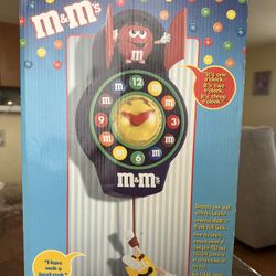 M&M Animated Wall Clock - NEW