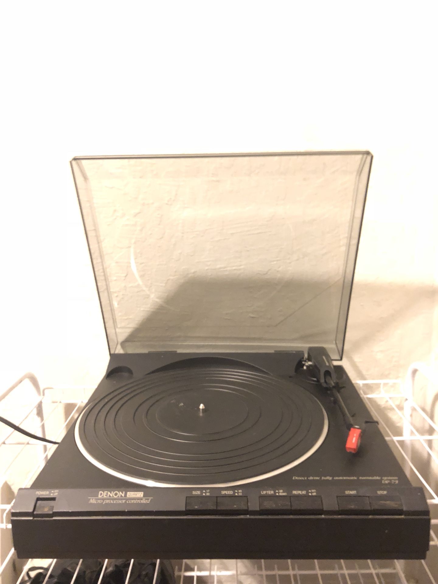 Vintage Denton DP-7F Turntable & Pyle Pro PP444 Ultra-Compact Phono Pre Amplifier (TESTED & CLEANED)