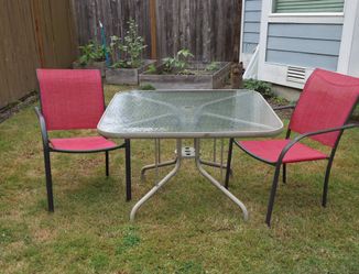 Patio table and chairs